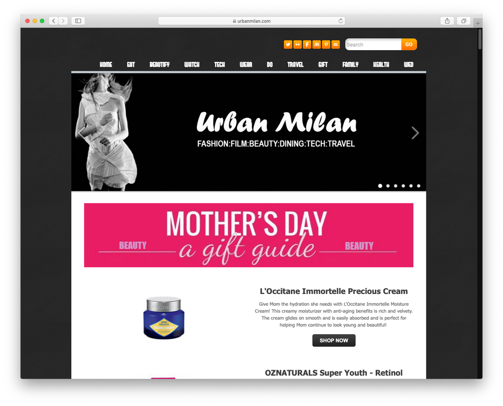 Urban Milan's Mother's Day Gift Guide